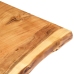 Superficie de mesa de madera maciza de acacia 80x(50-60)x2,5 cm