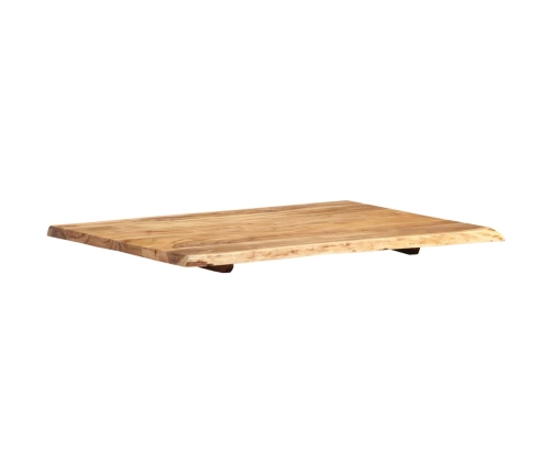 Superficie de mesa de madera maciza de acacia 80x(50-60)x2,5 cm