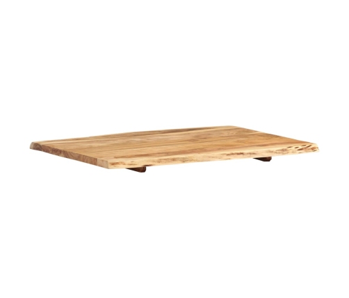 Superficie de mesa de madera maciza de acacia 80x(50-60)x2,5 cm