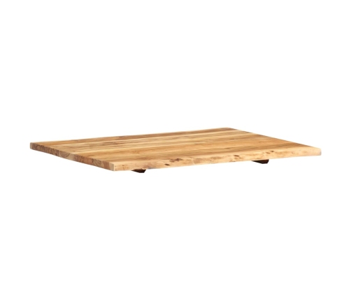 Superficie de mesa de madera maciza de acacia 80x(50-60)x2,5 cm