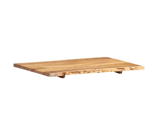 Superficie de mesa de madera maciza de acacia 80x(50-60)x2,5 cm