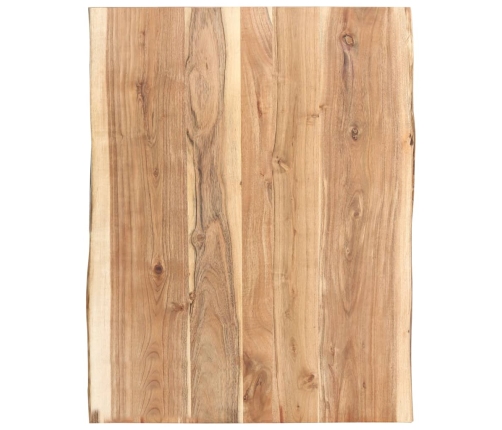 Superficie de mesa de madera maciza de acacia 80x(50-60)x3,8 cm