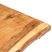 Superficie de mesa de madera maciza de acacia 80x(50-60)x3,8 cm