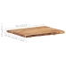 Superficie de mesa de madera maciza de acacia 80x(50-60)x3,8 cm