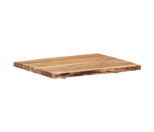 Superficie de mesa de madera maciza de acacia 80x(50-60)x3,8 cm