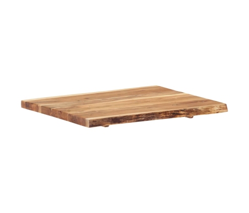 Superficie de mesa de madera maciza de acacia 80x(50-60)x3,8 cm