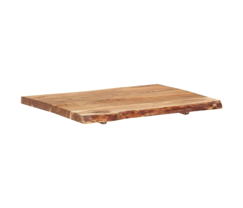 Superficie de mesa de madera maciza de acacia 80x(50-60)x3,8 cm