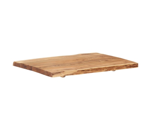 Superficie de mesa de madera maciza de acacia 80x(50-60)x3,8 cm