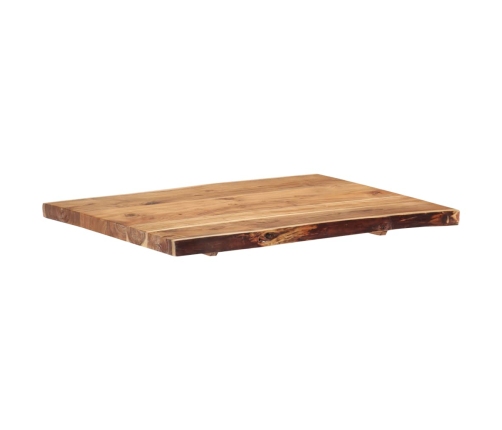 Superficie de mesa de madera maciza de acacia 80x(50-60)x3,8 cm