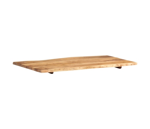 Superficie de mesa de madera maciza de acacia  100x(50-60)x2,5 cm