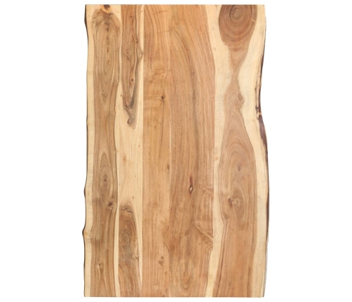 Superficie de mesa de madera maciza de acacia 100x(50-60)x3,8 cm