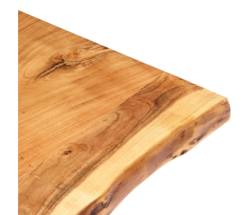 Superficie de mesa de madera maciza de acacia 100x(50-60)x3,8 cm