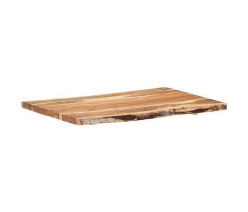 Superficie de mesa de madera maciza de acacia 100x(50-60)x3,8 cm