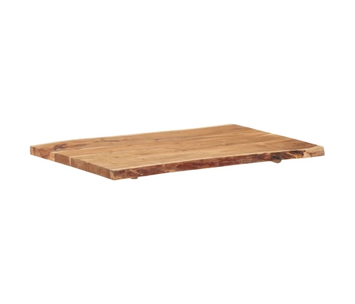 Superficie de mesa de madera maciza de acacia 100x(50-60)x3,8 cm