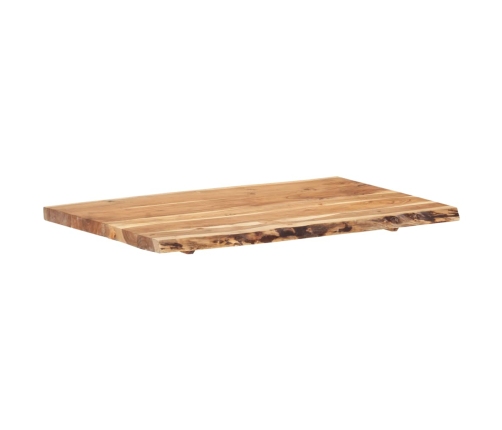 Superficie de mesa de madera maciza de acacia 100x(50-60)x3,8 cm