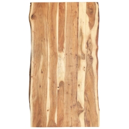 Superficie de mesa de madera maciza de acacia 118x(50-60)x3,8cm