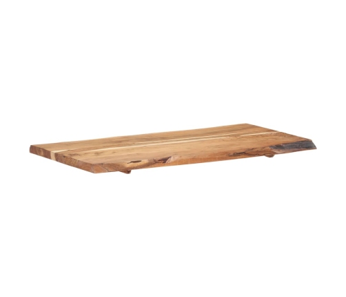 Superficie de mesa de madera maciza de acacia 118x(50-60)x3,8cm