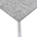 Mesa de comedor MDF gris hormigón y plateado 120x60x74 cm