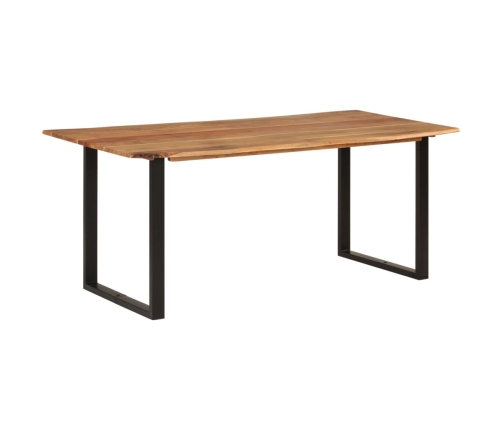 Mesa de comedor de madera maciza de acacia 180x90x76 cm