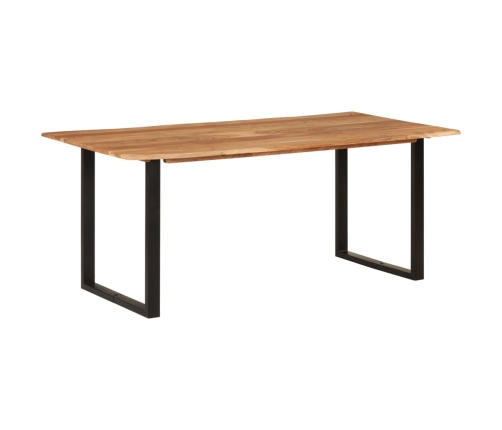 Mesa de comedor de madera maciza de acacia 180x90x76 cm