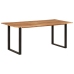 Mesa de comedor de madera maciza de acacia 180x90x76 cm