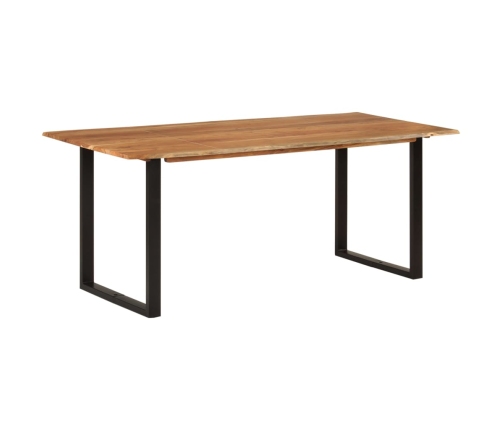 Mesa de comedor de madera maciza de acacia 180x90x76 cm