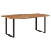 Mesa de comedor de madera maciza de acacia 180x90x76 cm