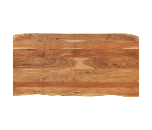 Mesa de comedor de madera maciza de acacia 180x90x76 cm