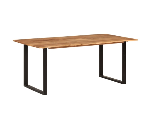 Mesa de comedor de madera maciza de acacia 180x90x76 cm