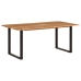 Mesa de comedor de madera maciza de acacia 180x90x76 cm