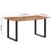 Mesa de comedor de madera maciza de acacia 154x80x76 cm