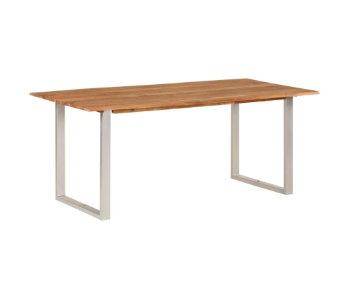 vidaXL Mesa de comedor de madera maciza de acacia 180x90x76 cm