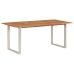 Mesa de comedor de madera maciza de acacia 180x90x76 cm