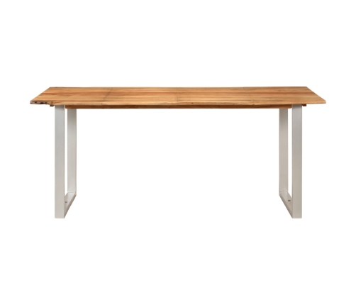 vidaXL Mesa de comedor de madera maciza de acacia 180x90x76 cm