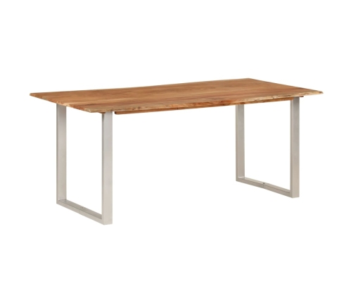 vidaXL Mesa de comedor de madera maciza de acacia 180x90x76 cm