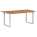 vidaXL Mesa de comedor de madera maciza de acacia 180x90x76 cm