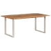 vidaXL Mesa de comedor de madera maciza de acacia 180x90x76 cm