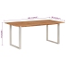 vidaXL Mesa de comedor de madera maciza de acacia 180x90x76 cm