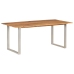 vidaXL Mesa de comedor de madera maciza de acacia 180x90x76 cm