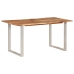 vidaXL Mesa de comedor de madera maciza de acacia 154x80x76 cm