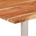 Mesa de comedor de madera maciza de acacia 154x80x76 cm