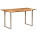 Mesa de comedor de madera maciza de acacia 140x70x76 cm