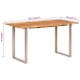 Mesa de comedor de madera maciza de acacia 140x70x76 cm