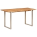 Mesa de comedor de madera maciza de acacia 140x70x76 cm