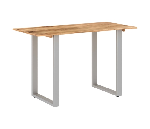 Mesa de comedor de madera maciza de acacia 118x58x76 cm