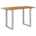 Mesa de comedor de madera maciza de acacia 118x58x76 cm