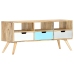 Mueble para TV de madera maciza de mango 110x35x48 cm