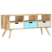 Mueble para TV de madera maciza de mango 110x35x48 cm