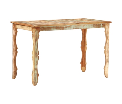 Mesa de comedor de madera maciza reciclada 120x60x76 cm