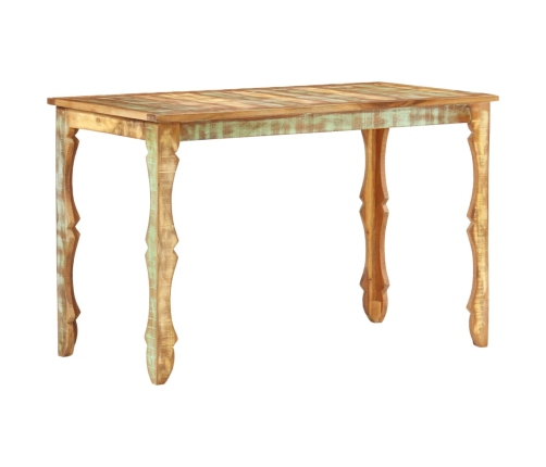 Mesa de comedor de madera maciza reciclada 120x60x76 cm